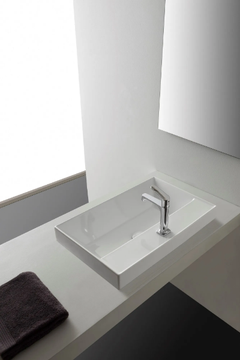 TEOREMA 2.0 - Inset rectangular ceramic washbasin by Scarabeo Ceramiche - view 3